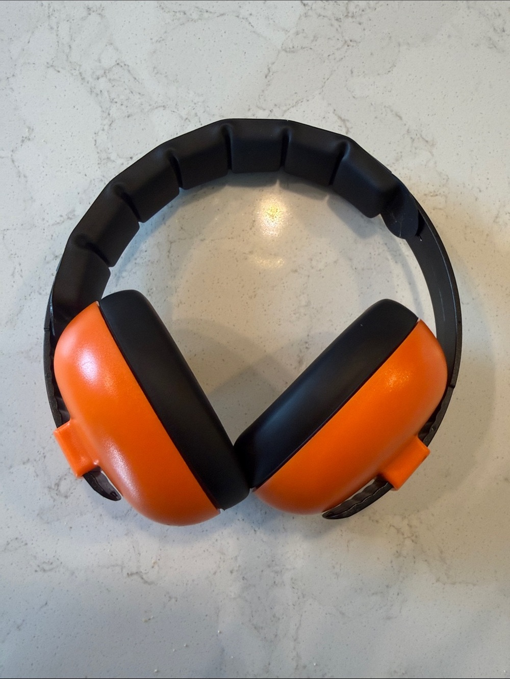 Orange Over-Ear Hearing baby Protection Headphones